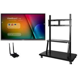 ViewSonic ViewBoard IFP8650-E2 - 4K Interactive Display with WiFi Adapter and Mobile Trolley Cart - 350 cd/m2 - 86