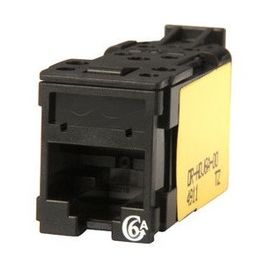 HDJACK,CAT6A,CLARITY,T568A/B,BLK