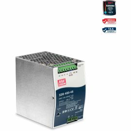 TRENDnet 480W, 48V DC, 10A AC to DC DIN-Rail Power Supply with PFC Function, TI-S48048