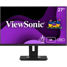 ViewSonic VG2755-2K 27 Inch IPS 1440p Monitor with USB C 3.1, HDMI, DisplayPort and 40 Degree Tilt Ergonomics for Home and Office