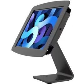 THIS COUNTERTOP STAND, FEATURING A SPACE IPAD ENCLOSURE, OFFERS FULL-SCREEN TILT