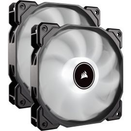 Corsair Air Series AF140 LED (2018) White 140mm Fan Dual Pack - 2 Pack