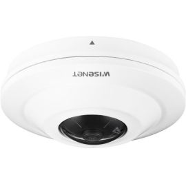 Wisenet HCF-8010V 5 Megapixel Outdoor HD Surveillance Camera - Color - Fisheye - White, Metal