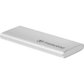 Transcend ESD240C 240 GB Portable Solid State Drive - External - SATA - Silver