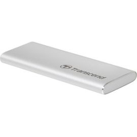 Transcend ESD240C 120 GB Portable Solid State Drive - External - SATA - Silver