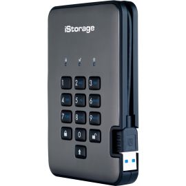 iStorage diskAshur PRO2 HDD 1 TB | Secure Hard Drive | FIPS Level 3 certified | Password Protected | Dust/Water Resistant. IS-DAP2-256-1000-C-X