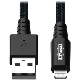 Eaton Tripp Lite Series Heavy-Duty USB-A to Lightning Sync/Charge Cable, UHMWPE and Aramid Fibers, MFi Certified - 1 ft. (0.31 m)