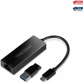 TRENDnet USB-C 3.1 To 2.5GBase-T Ethernet Adapter, IEEE 802.3bz 2.5GBASE-T Compliant, Supports Up to 2.5Gbps connection Speeds, Supports 802.1p (CoS) And 802.1Q (VLAN), Black, TUC-ET2G (V2.0R)