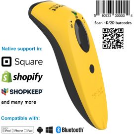 Socket Mobile SocketScan S760, Ultimate Barcode Scanner, DotCode & Travel ID Reader, Yellow