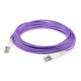 ADDON 10M LC (MALE) TO LC (MALE) STRAIGHT PURPLE OM1 DUPLEX RISER FIBER PATCH CA