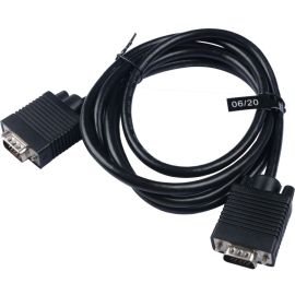 V7 Black Video Cable VGA Male to VGA Male 2m 6.6ft