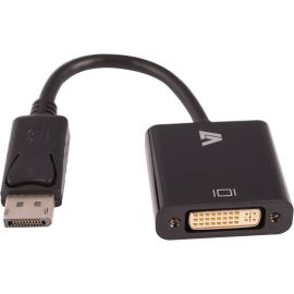 V7 Black Video Adapter DisplayPort Male to DVI-I Female