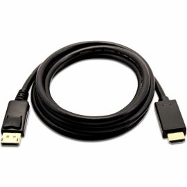 V7 DisplayPort 1.2 Male to HDMI 1.4 Male 21.6 Gbps 4K UHD 3m/10ft Black