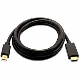 V7 Black Video Cable Mini DisplayPort Male to HDMI Male 2m 6.6ft