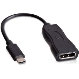 V7 Black USB Video Adapter USB-C Male to DisplayPort Female