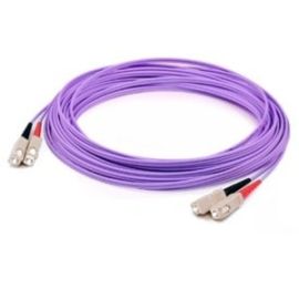 ADDON 10M SC (MALE) TO SC (MALE) STRAIGHT PURPLE OM1 DUPLEX RISER FIBER PATCH CA