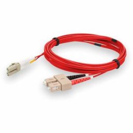 ADDON 3M SC (MALE) TO LC (MALE) RED OM1 TAA COMPLIANT DUPLEX LSZH FIBER PATCH CA