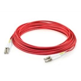 ADDON 10M LC (MALE) TO LC (MALE) RED OM4 DUPLEX PLENUM-RATED FIBER PATCH CABLE