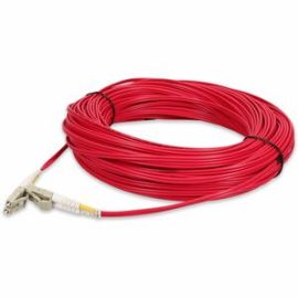 ADDON 20M LC (MALE) TO LC (MALE) RED OM4 DUPLEX PLENUM-RATED FIBER PATCH CABLE