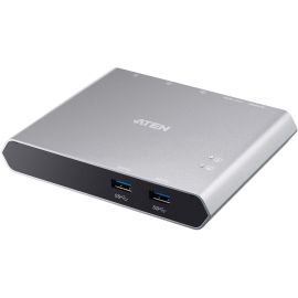 Aten 2-Port USB-C Gen 1 Dock KVM Switch with Power Pass-through