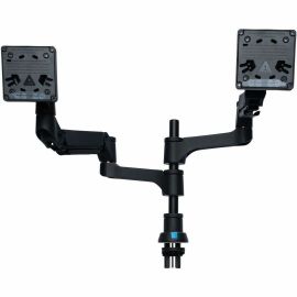 R-Go Caparo 4 Desk Mount for Monitor - Matte Silver, Black