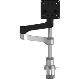 R-Go Zepher 4 Desk Mount for Monitor - Matte Silver, Black