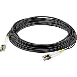 ADDON 30M LC (MALE) TO LC (MALE) BLACK OM4 DUPLEX FIBER OFNR (RISER-RATED) PATCH