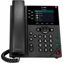 VVX 350 DESKTOP PHONE W/ NA PSU DUAL 10/100 ETHERNET PORTS