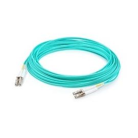 OM4 FIBER PATCH CABLE - MALE LEFT GENDER - MALE RIGHT GENDER - LC RIGHT CONNECTO