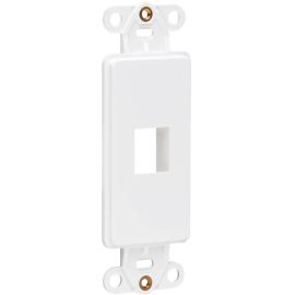 Tripp Lite by Eaton Center Plate Insert Decora Vertical 1-Port for A/V VoIP Ethernet