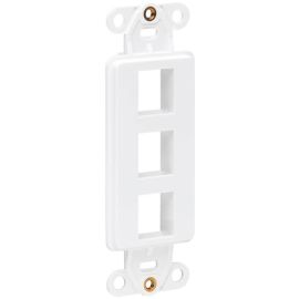 Tripp Lite by Eaton Center Plate Insert Decora Vertical 3-Port for A/V VoIP Ethernet