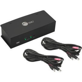 SIIG 2x1 Dual View USB HDMI KVM Switch - 4K 30Hz