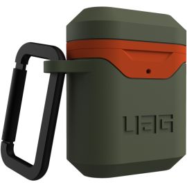 APPLE AIRPODS HARD CASE V2-OLIVE/ORANGE