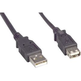 ENET USB 2.0 A Male to A Female 10FT Extension Black Cable