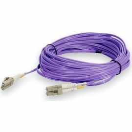 ADDON 2.5M LC (MALE) TO LC (MALE) PURPLE OM4 DUPLEX FIBER OFNR (RISER-RATED) PAT