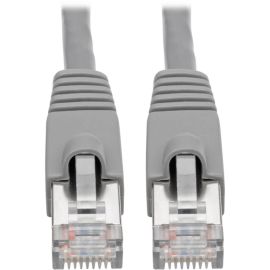 Eaton Tripp Lite Series Cat6a 10G Snagless Shielded STP Ethernet Cable (RJ45 M/M), PoE, Gray, 15 ft. (4.57 m)