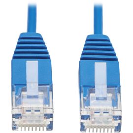 Eaton Tripp Lite Series Cat6 Gigabit Molded Ultra-Slim UTP Ethernet Cable (RJ45 M/M), Blue, 1 ft. (0.31 m)