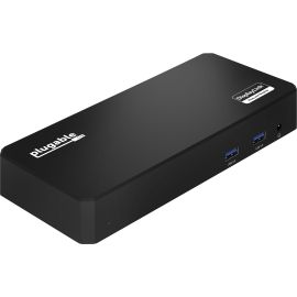 Plugable USB C Triple Display Docking Station with Laptop Charging, Thunderbolt 3 or USB C Dock Compatible with Specific Windows and Mac Systems