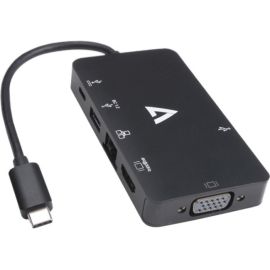 V7 V7UC-U3CRJ45HDVG-BLK Docking Station