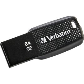 Verbatim 64GB Ergo USB Flash Drive - Black