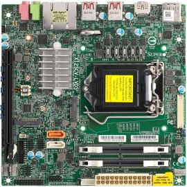 Supermicro X12SCV-LVDS Desktop Motherboard - Intel W480E Chipset - Socket LGA-1200 - Mini ITX