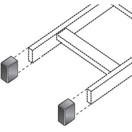 Black Box Ladder Rack End Cap Kit - (2) Caps