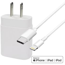 4XEM 3FT iPhone Compatible Charger Combo Kit (White) - MFi Certified