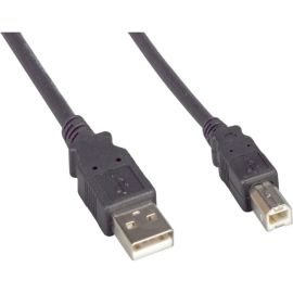 ENET USB 2.0 A Male to B Male 10FT Black Cable