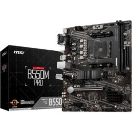 MSI B550M PRO Desktop Motherboard - AMD B550 Chipset - Socket AM4 - Micro ATX