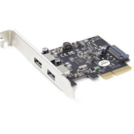 StarTech.com 2-Port USB PCIe Card 10Gbps/port - USB 3.2 Gen 2 Type-A PCI Express 3.0 x2 Host Controller Expansion Card - Windows/Linux