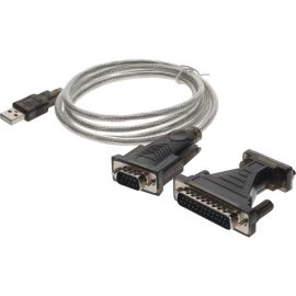 5ft USB-A 2.0 Male to DB-25 Male Adapter Cable