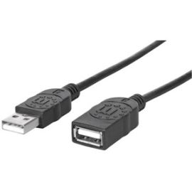 MANHATTAN HI-SPEED USB EXTENSION CABLE A MALE / A FEMALE, 1.8 M (6 FT.), BLACK