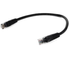 9FT RJ-45 M/M BLACK CAT6 CU PATCH CABLE