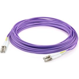 ADDON 15M LC (MALE) TO LC (MALE) PURPLE OM1 DUPLEX FIBER TAA COMPLIANT OFNR (RIS